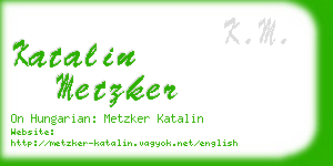 katalin metzker business card